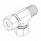Tompkins Hydraulic Fitting, Metric CompressionL35(45X2.0) -20NPT MALE STUD RUN TEE MC6081-L35-20-L35 - alternate 1